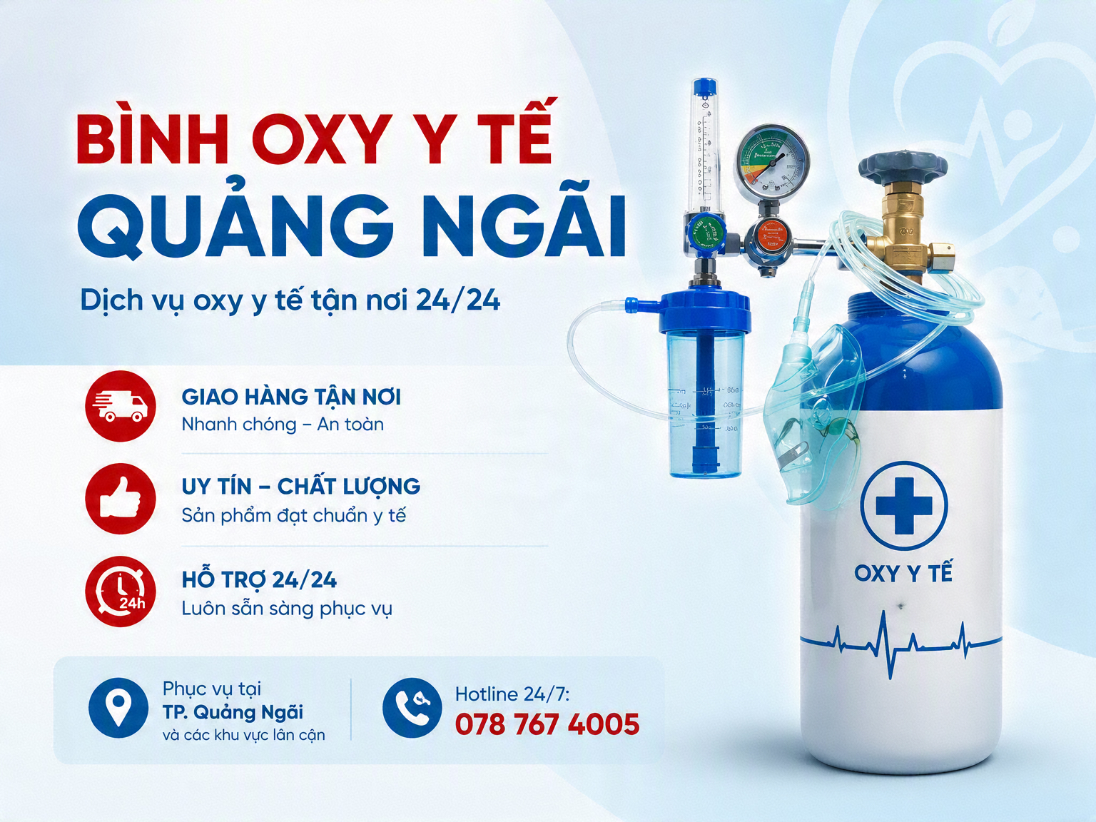 Bình oxy Quảng Ngãi