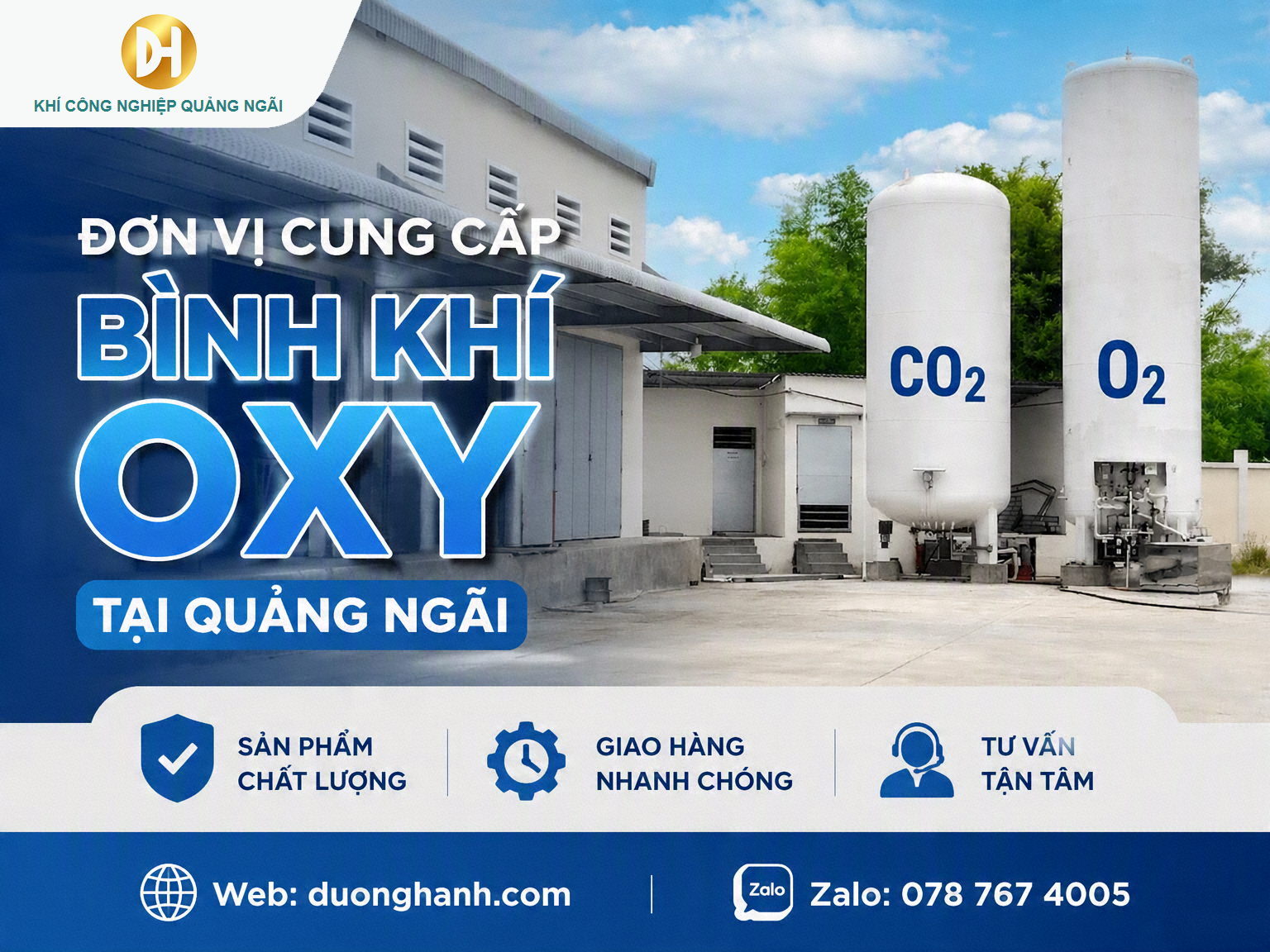 Bình oxy Quảng Ngãi Đơn vị cung cấp bình khí oxy Quảng Ngãi