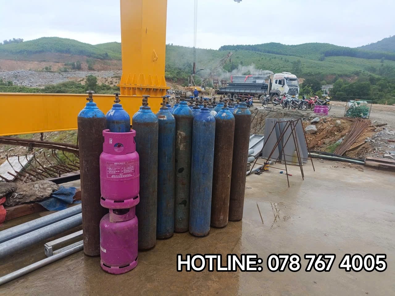 Bình khí công nghiệp Thu mua bình khí công nghiệp Quảng Ngãi